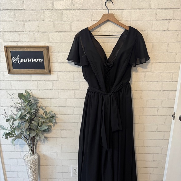 LOVEJOY Elegant Black Evening / Bridesmaid Dress - Picture 7 of 11